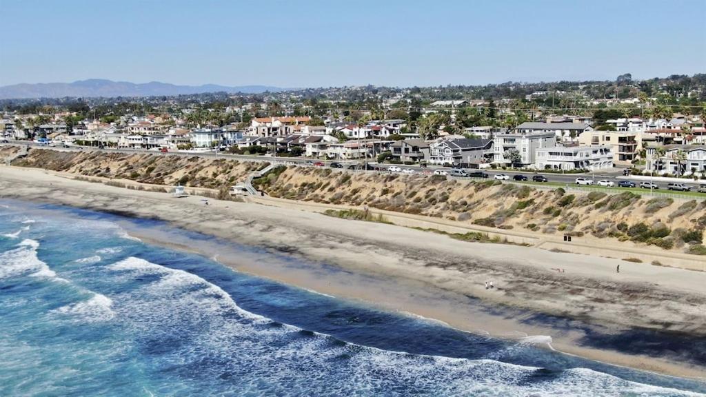 Ocean View From Private Patio, Across Street From Beach Apartment Carlsbad Exterior photo